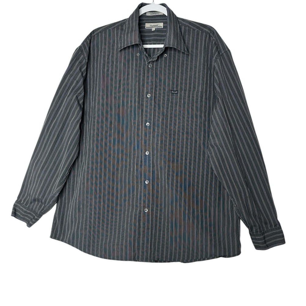 faconnable Dress‎ Shirt mens XXL Plus button down Long Sleeve Office Career